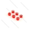 Customized Aluminum Lock Nut Key Set Red Black